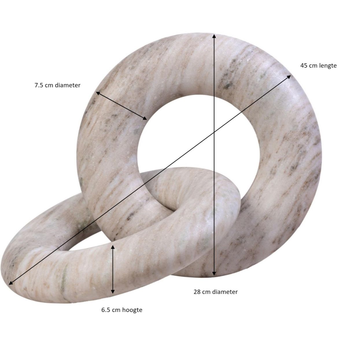 RAF DELUXE The Marble Ring Beige - Large
