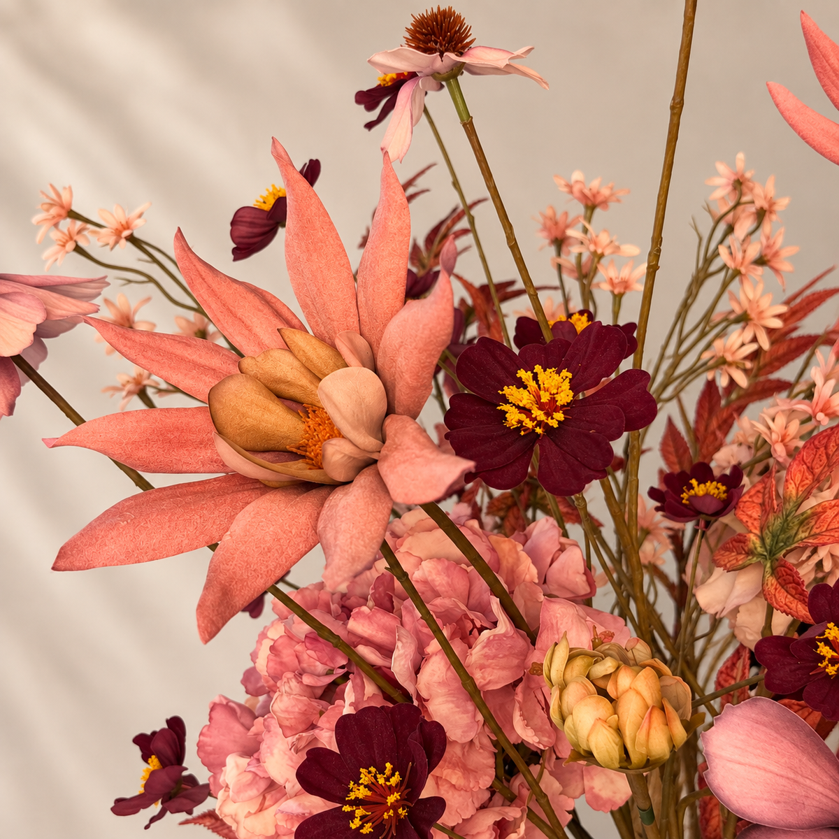 Silk bouquet - purple haze