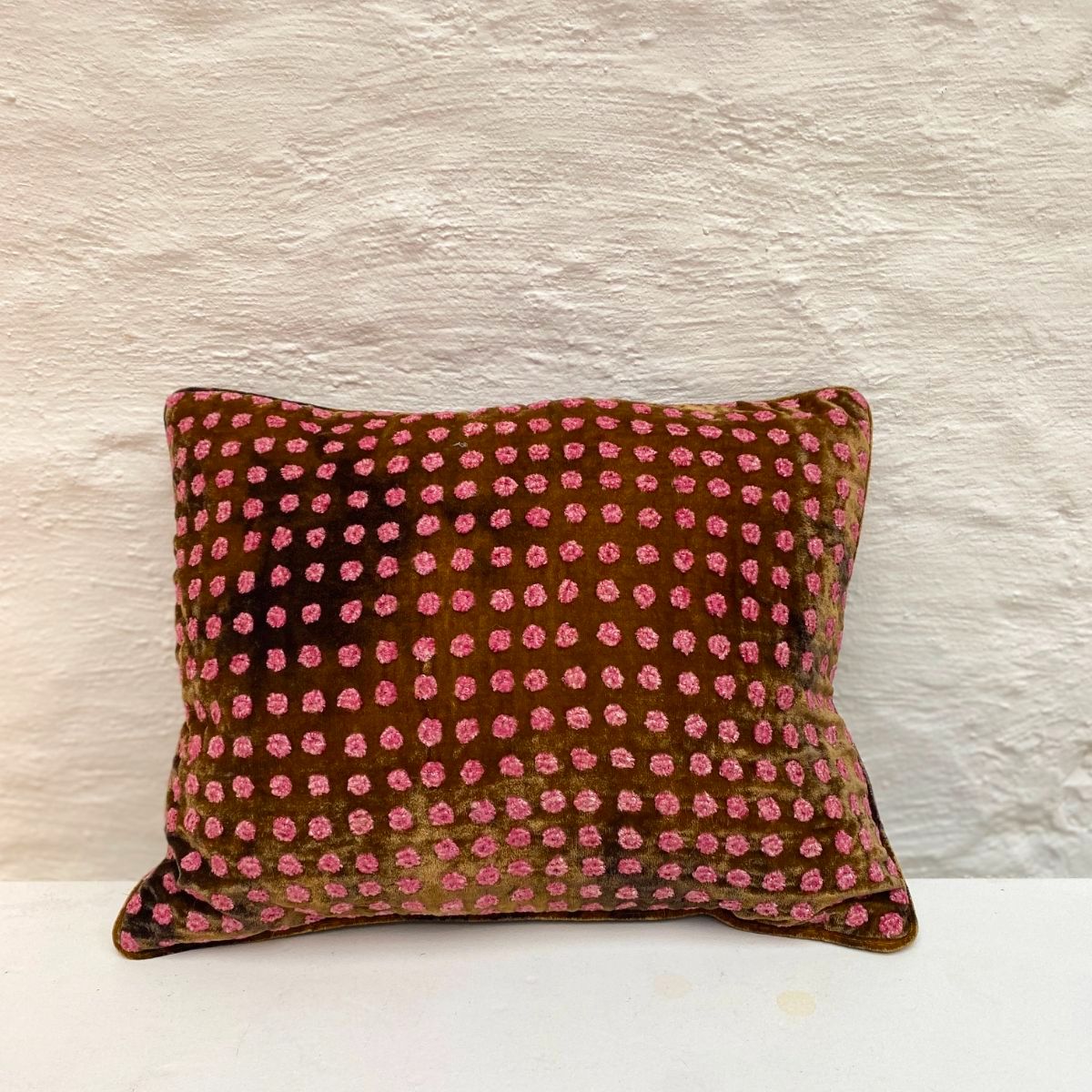 Anke Drechsel cushion - Dotty Shaded Brown