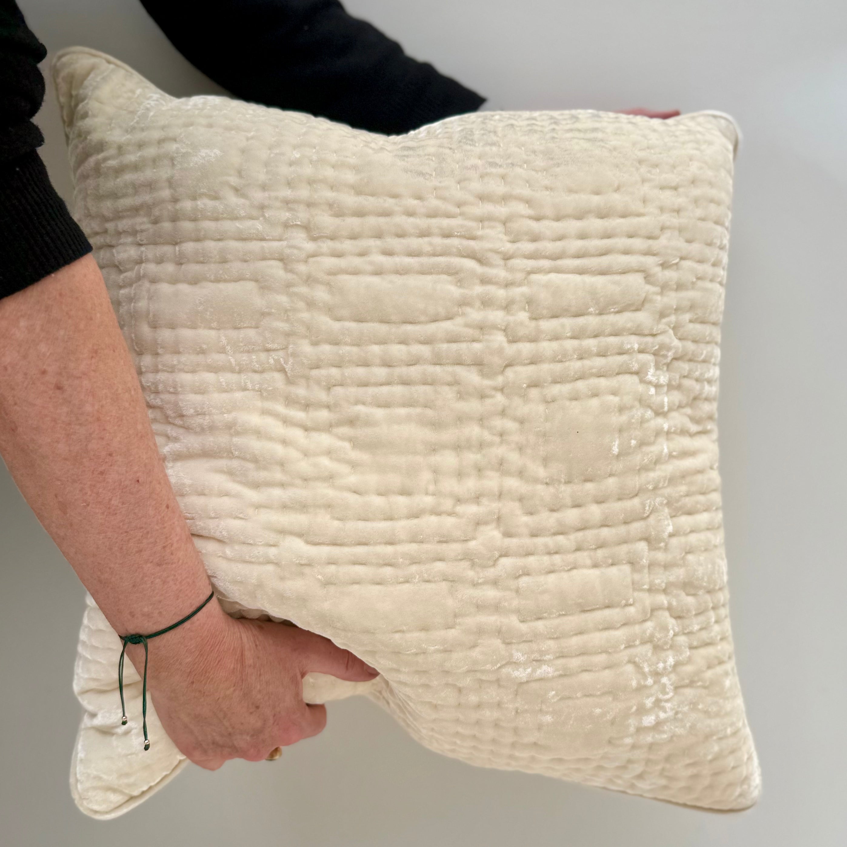 Anke Drechsel Cushions - Labyrinth Ivory