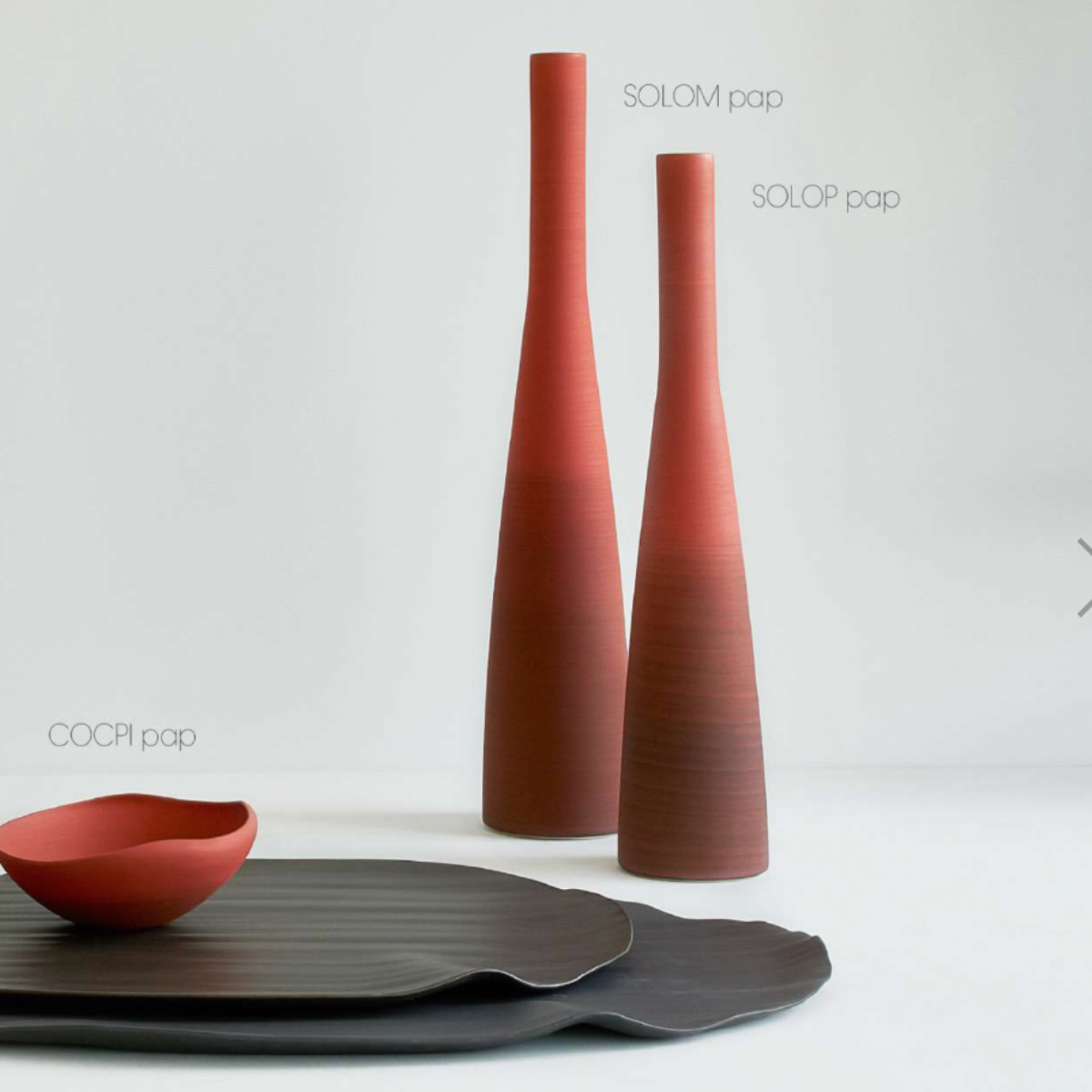 Rina Menardi ceramics Solo poppy
