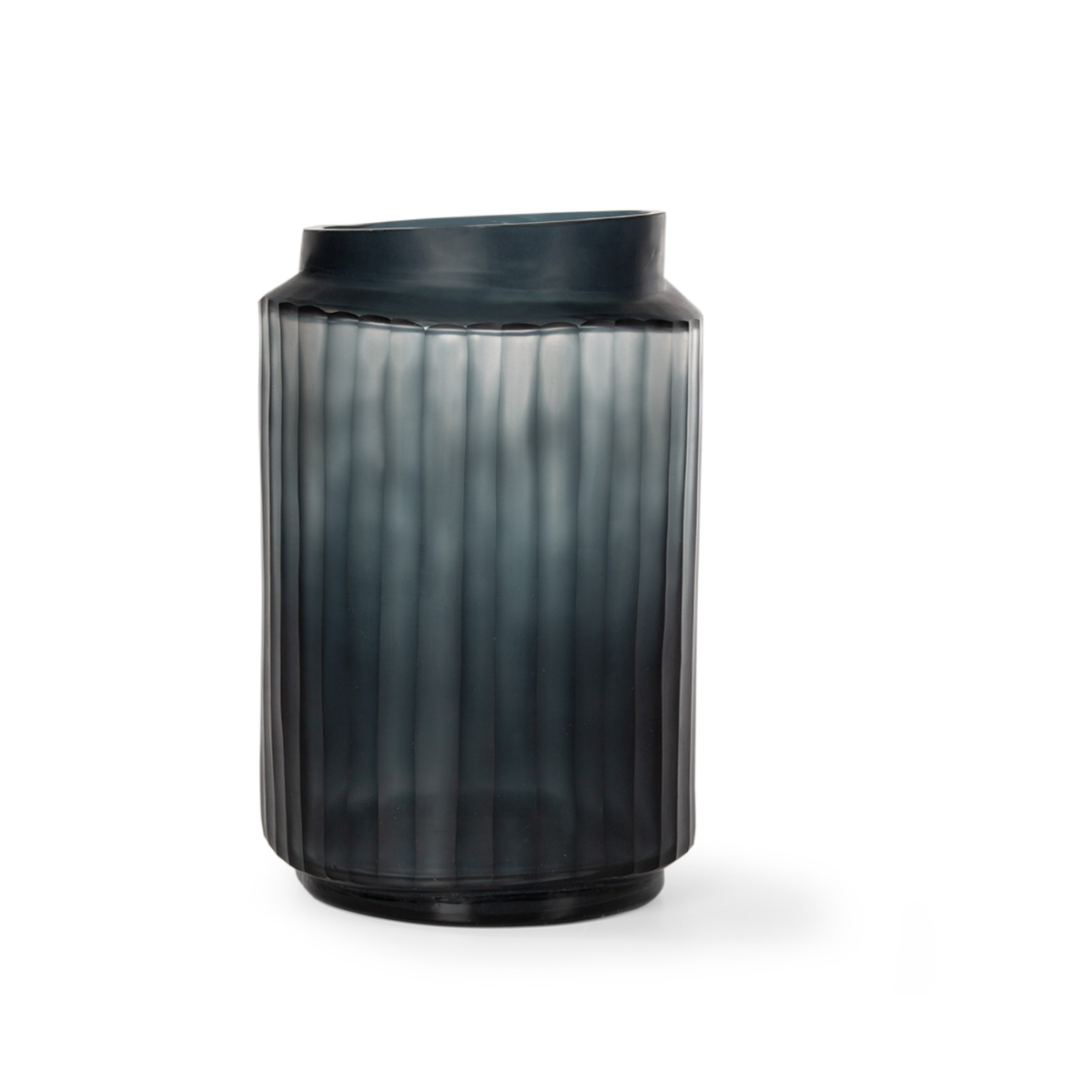 GUAXS Vase Tonda Clear/Dark Indigo