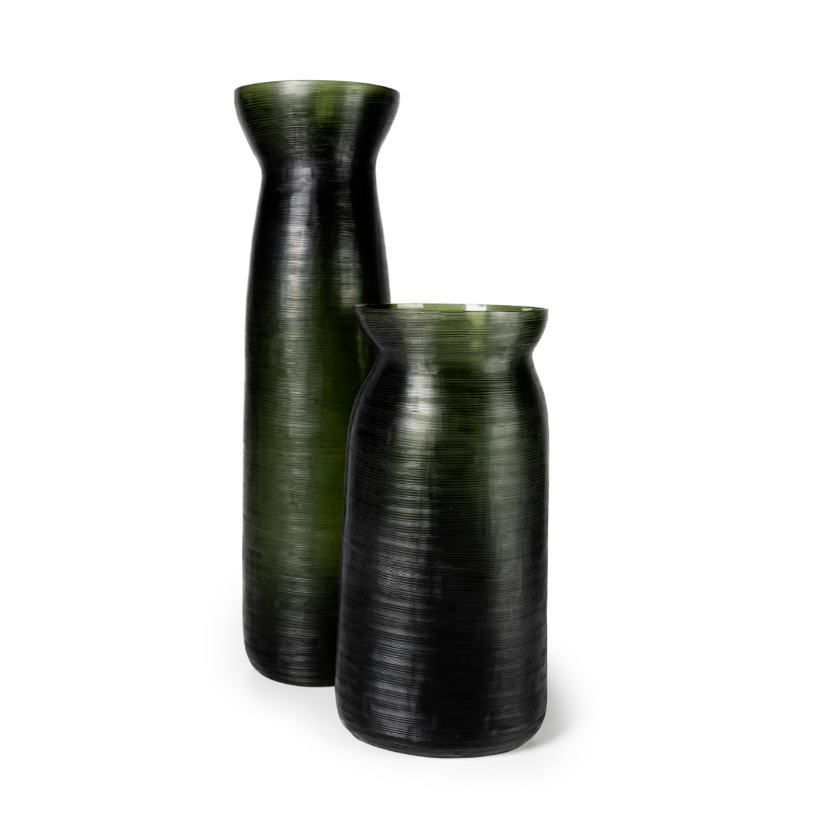 GUAXS Vase Mathura Black/Steelgrey
