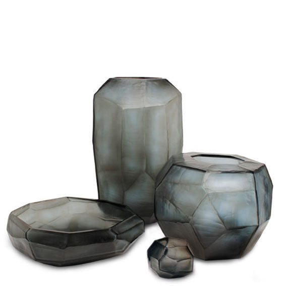 Vase GUAXS Cubistic Transparent/Or