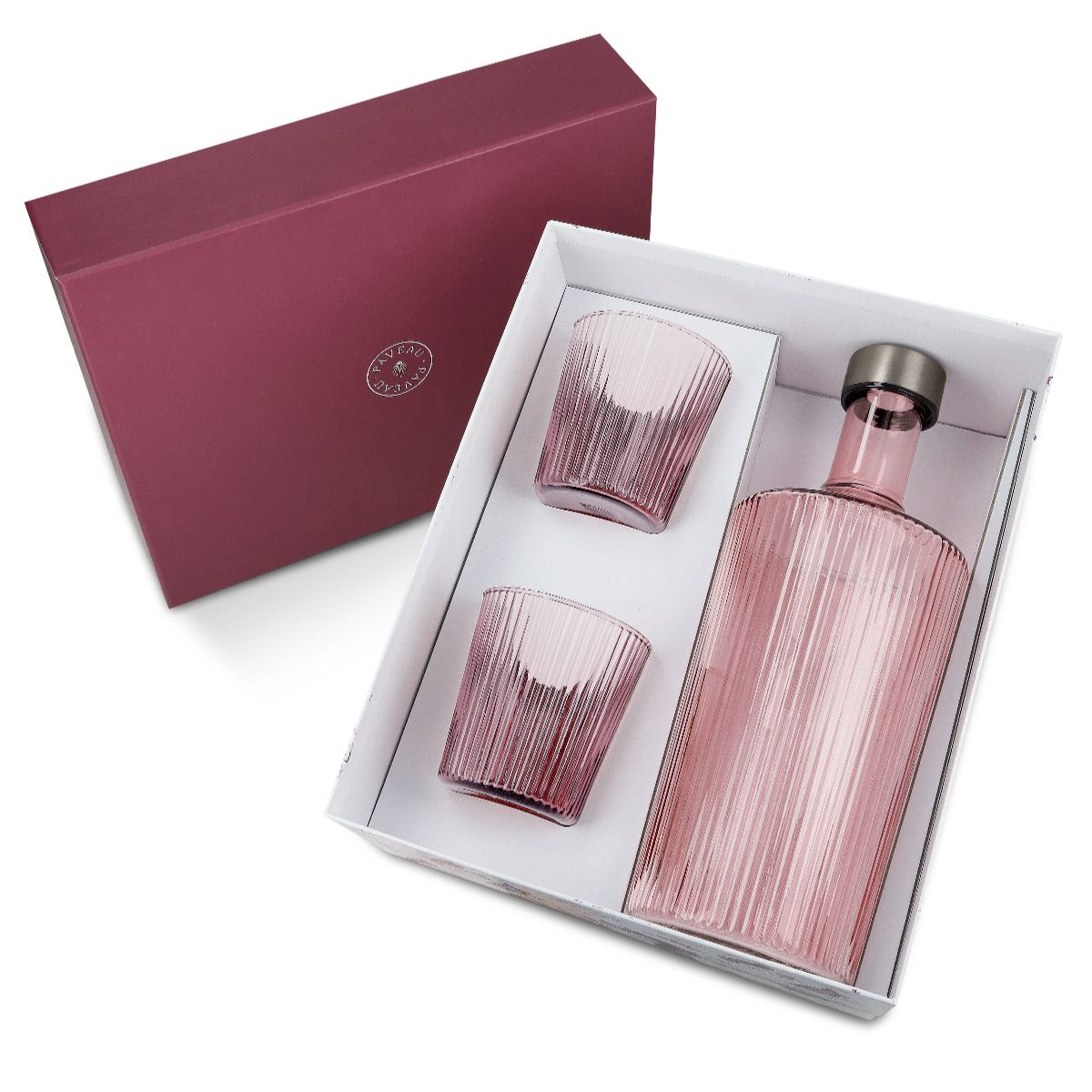 Paveau Gift Set water bottle with 2 glasses - Broome