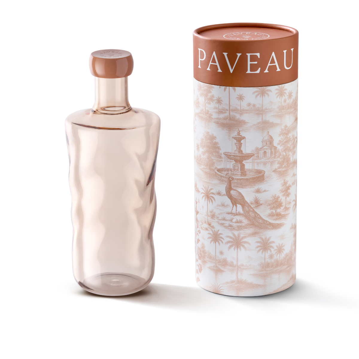 Paveau Colourful Swirl Water Bottle Large - Glow (Terracotta)