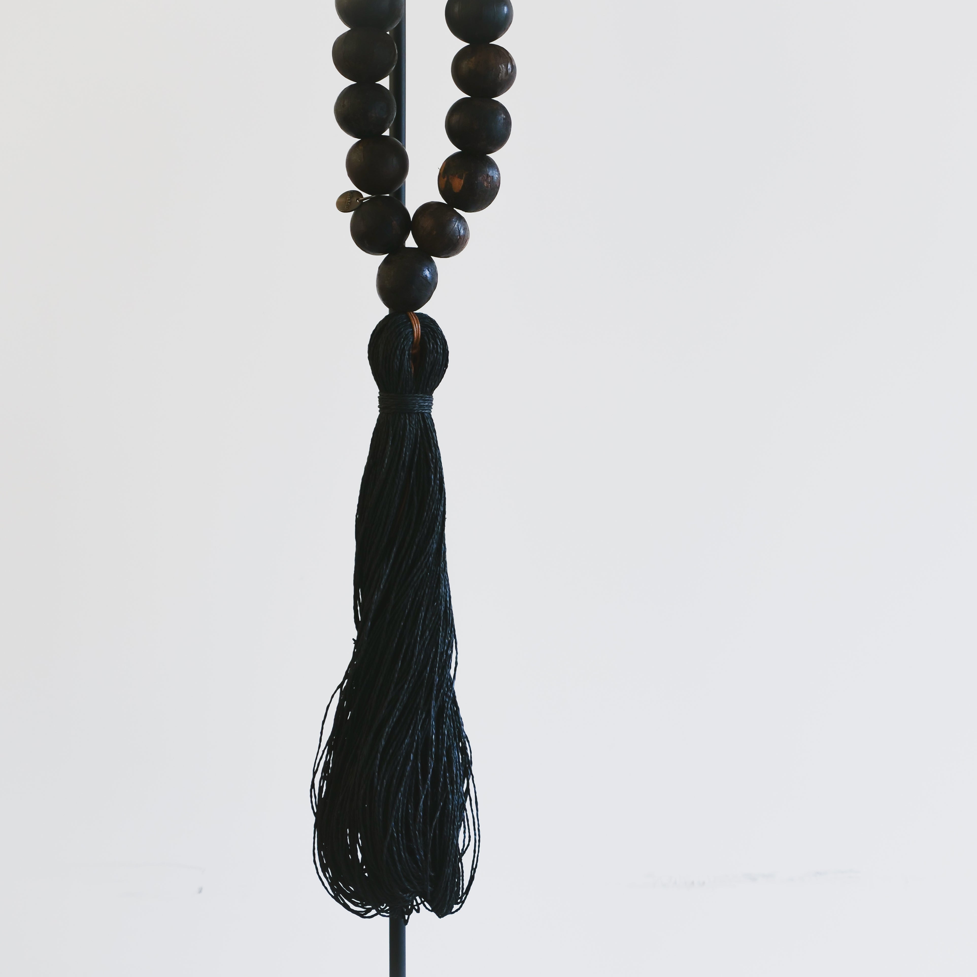 Studio Julia Atlas - Smoked Zimbabwe, Iron Cow Bell & Paper Tassel
