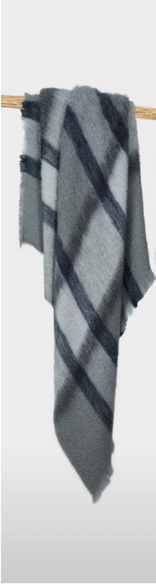 Plaid Ezcaray Mohair Throw (721)