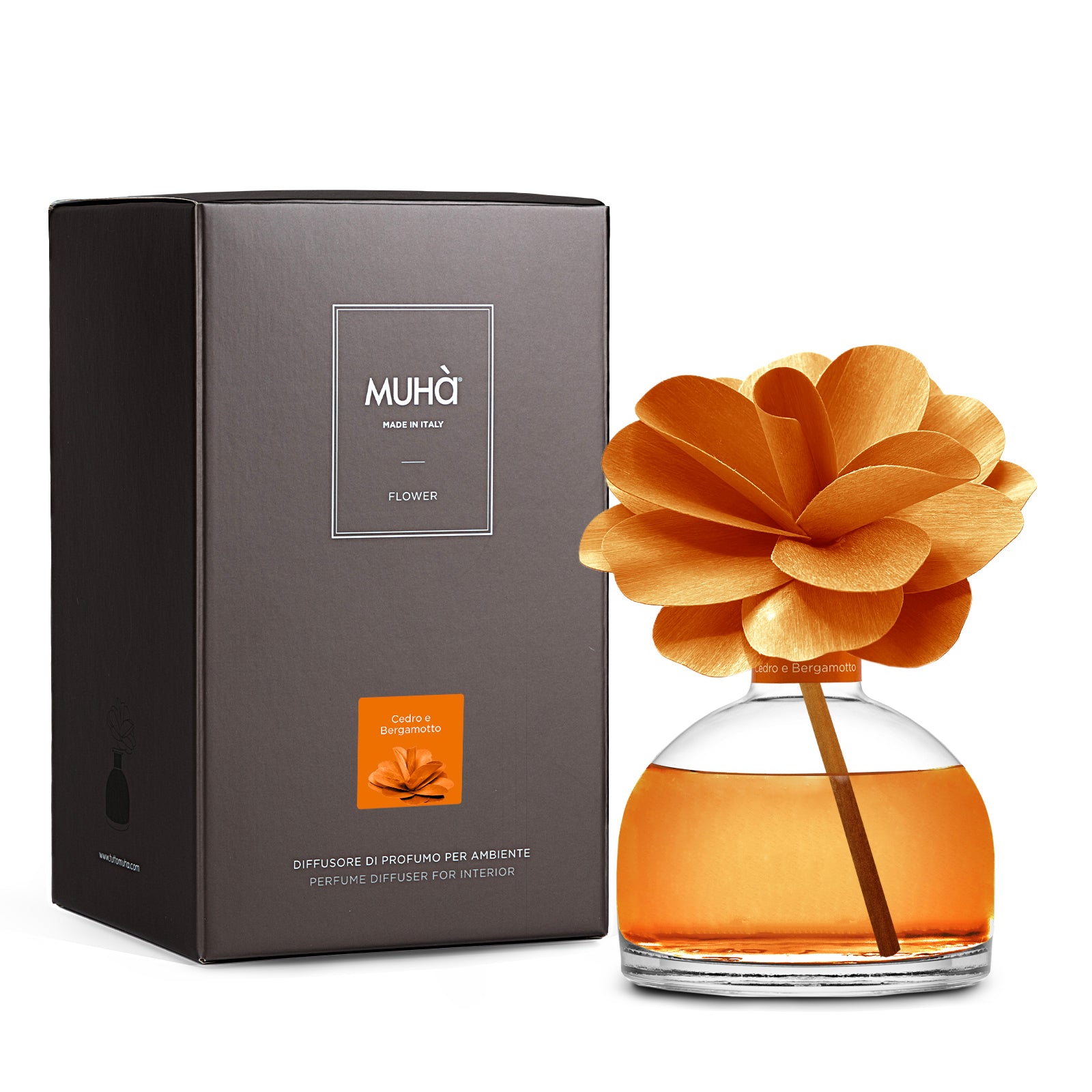 Muhà room diffuser FLOWER Cedarwood & Bergamot - 200ML