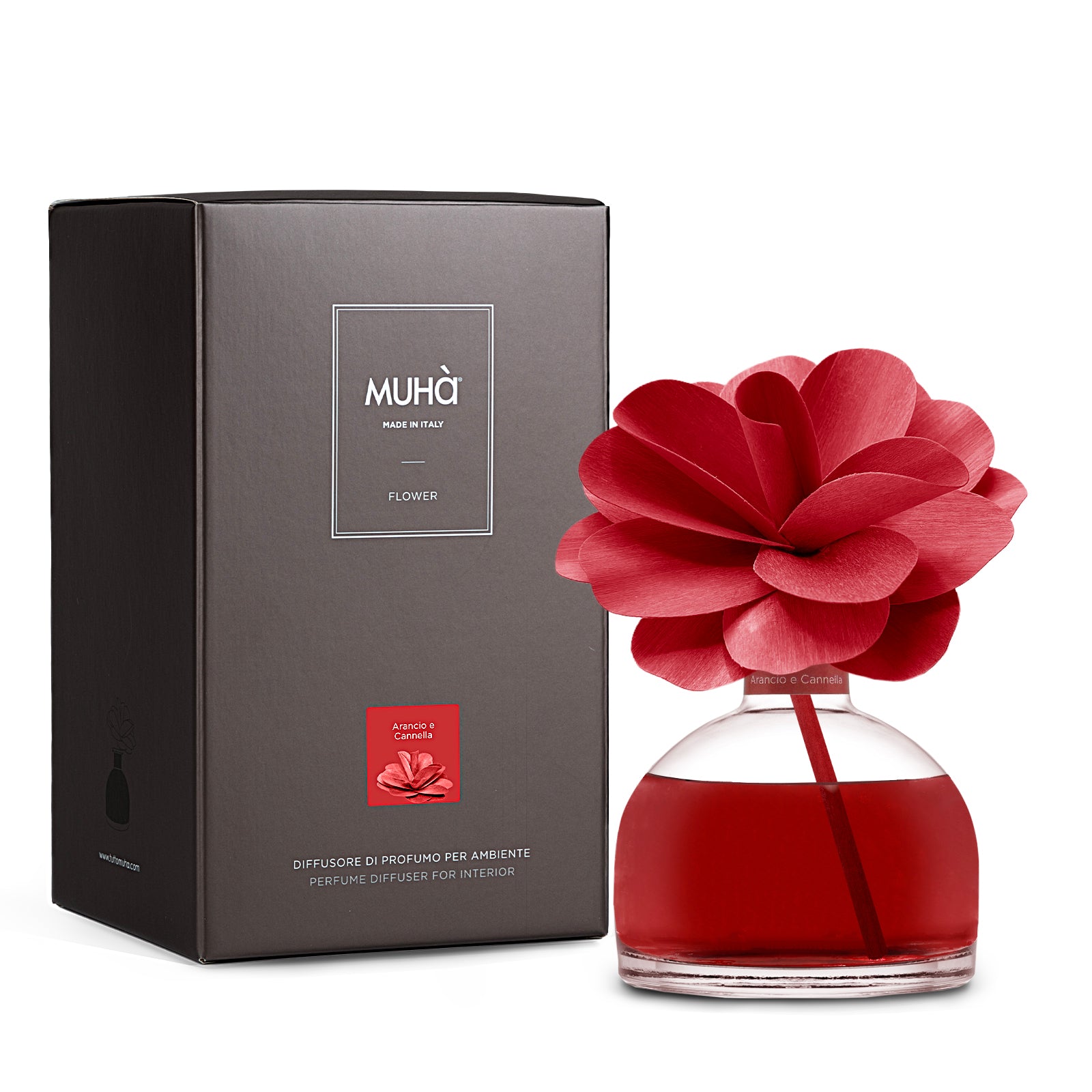 Muhà reed diffuser FLOWER Orange & Cinnamon - 200ML