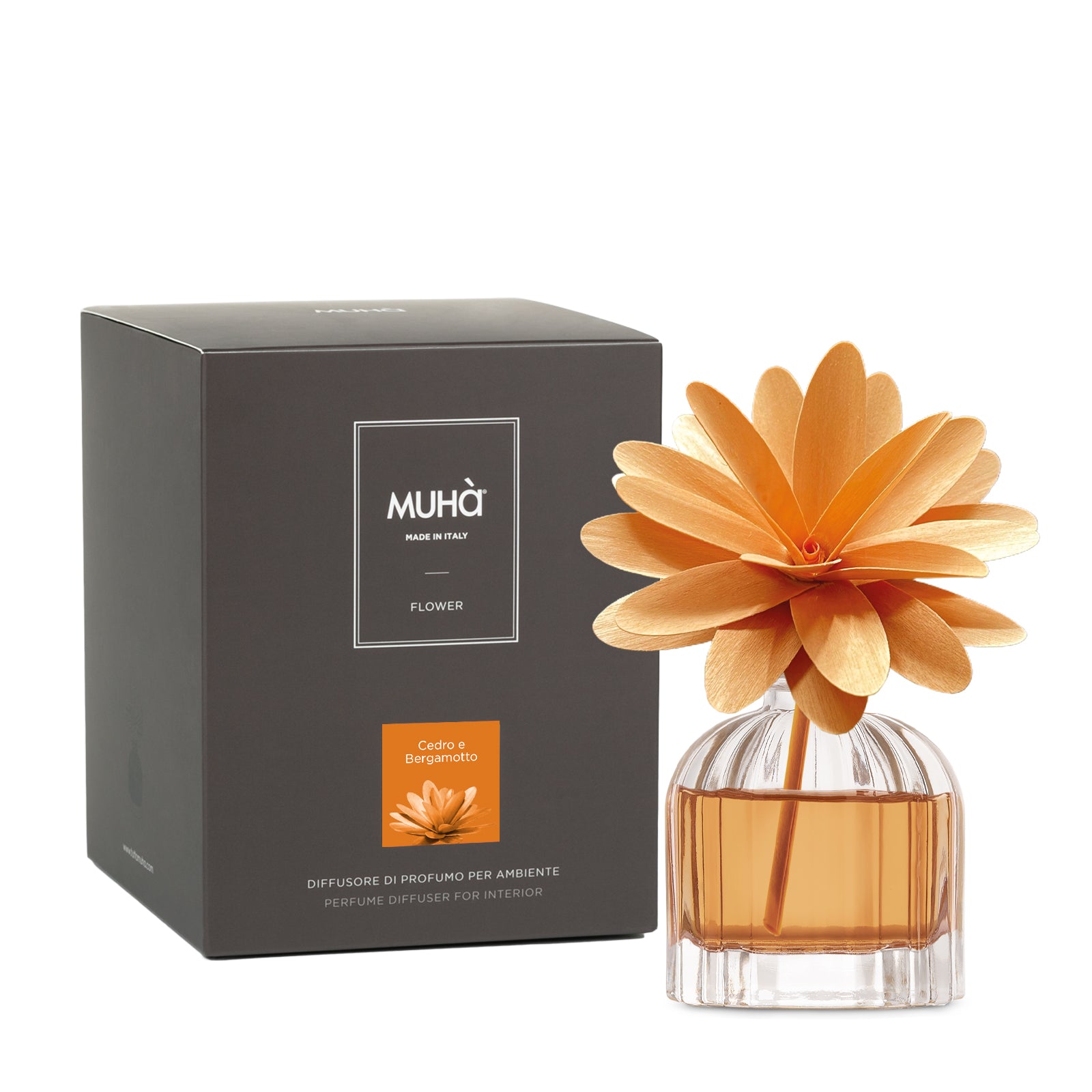 Muhà scent diffuser FLOWER Cedar & Bergamot - 60ML
