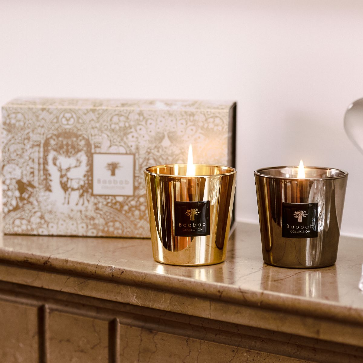 Baobab Scented Candle Gift Set - Les Exclusives