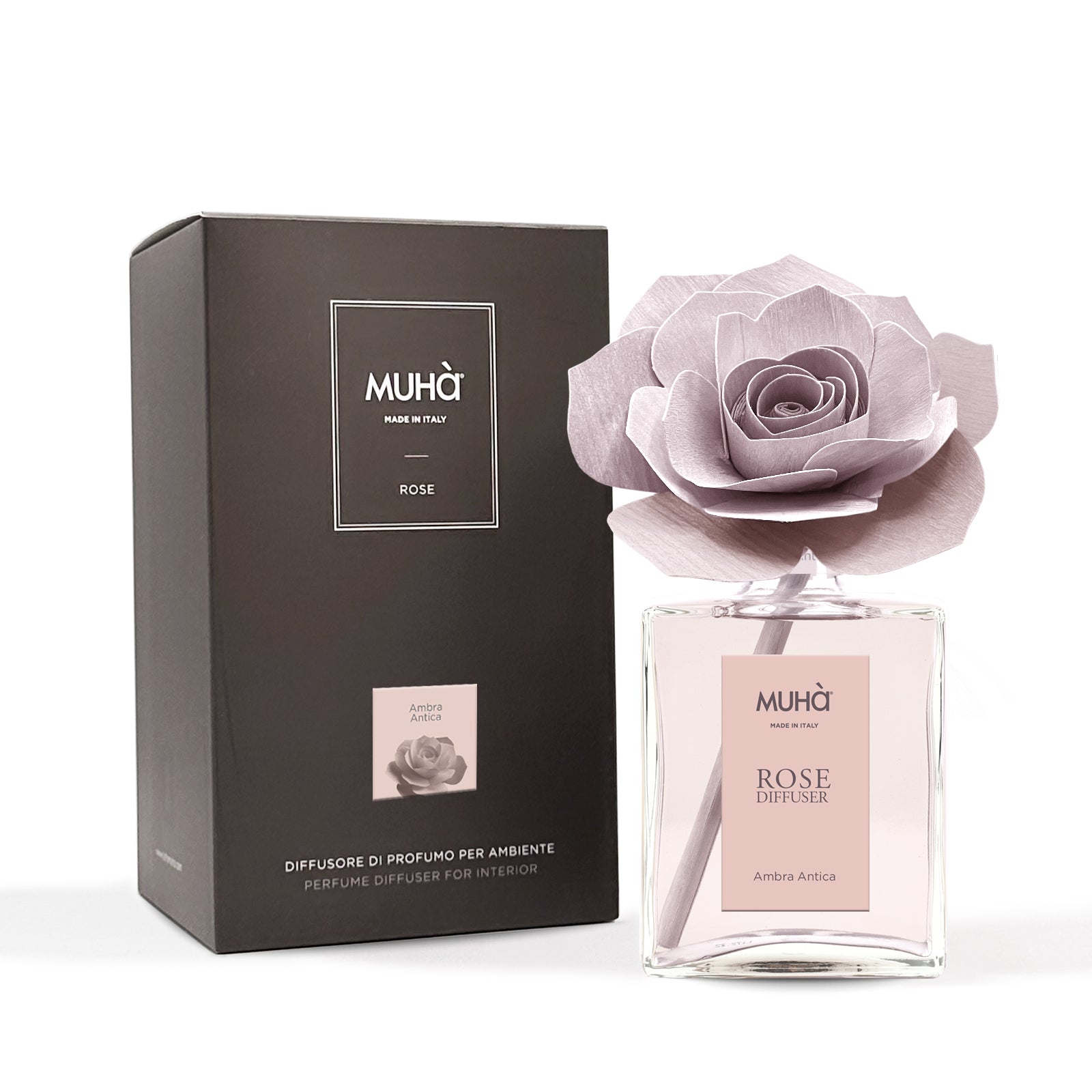 Muhà Reed Diffuser ROSE Amber Ancient - 200ML