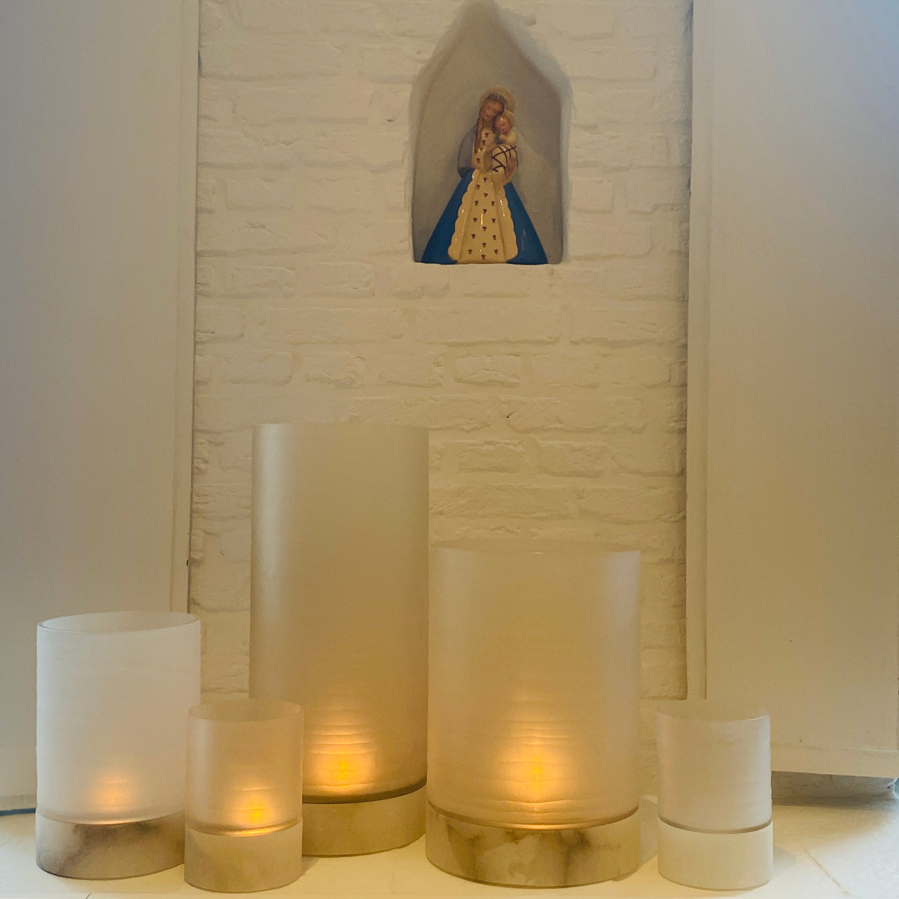 RAF DELUXE Hurricane Lamp Kalle Frosted White - Large