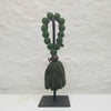 Studio Julia Atlas - recycles glass Ghana, bronze, Merino Wool Tassel