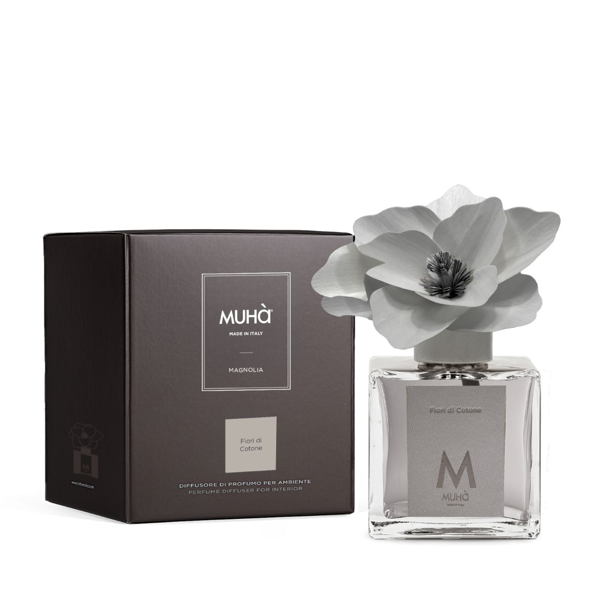 Muhà Scented Diffuser Magnolia Cotton Flowers - 250ML