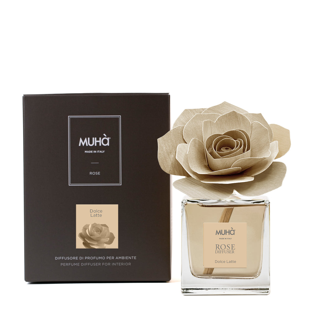 Muhà geurdiffuser ROSE Dolce Latte - 100ML