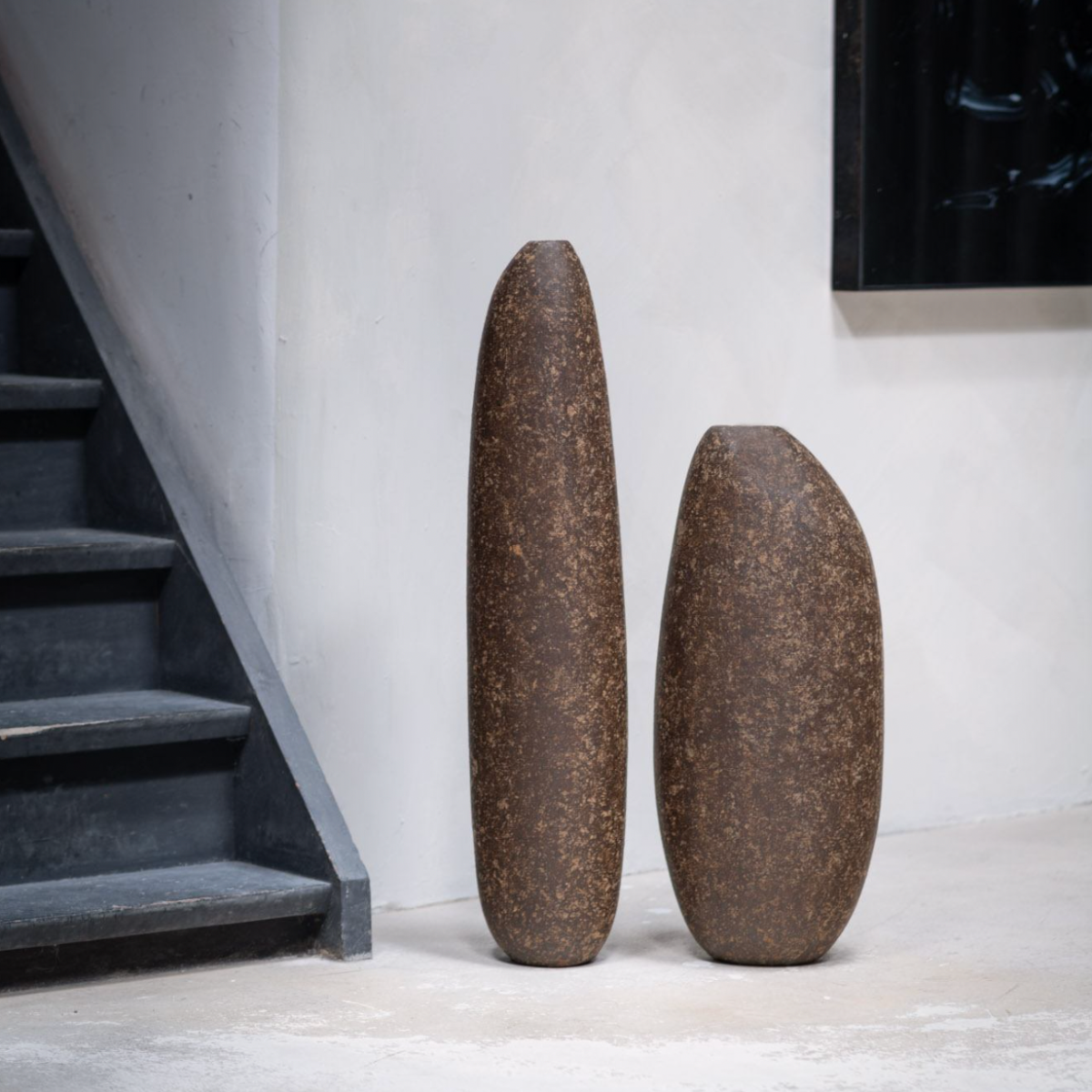 Domingos Tótoras Organic Vase & Smooth Sculpture