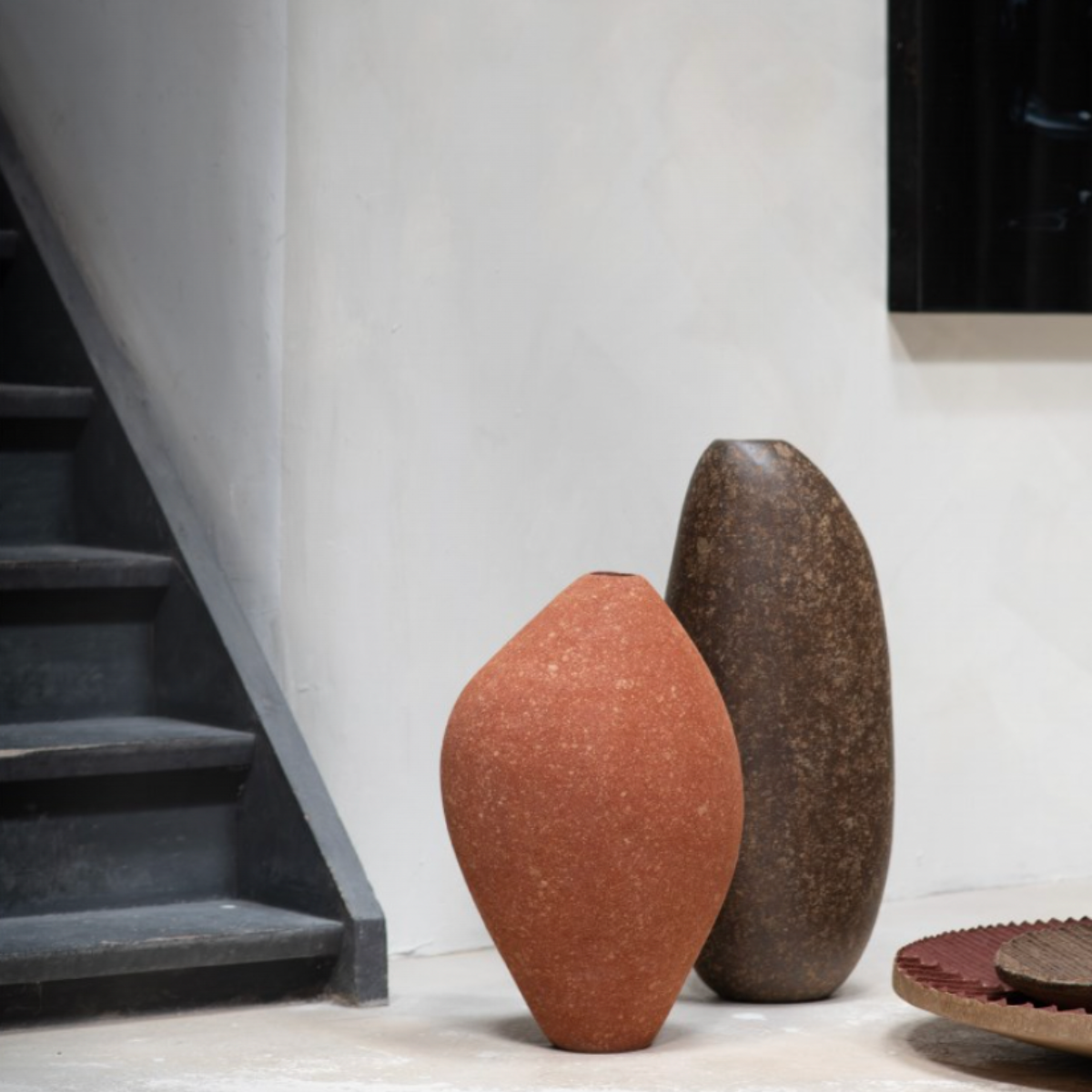 Domingos Tótoras Organic Vase & Smooth Sculpture