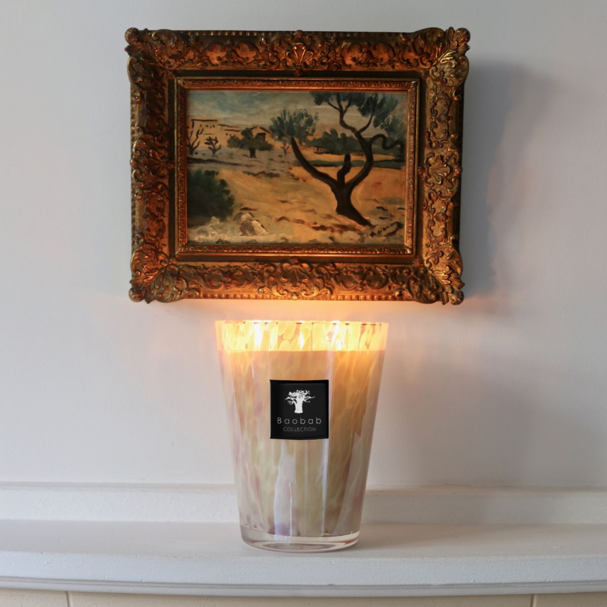 Baobab Scented Candle - White Pearls