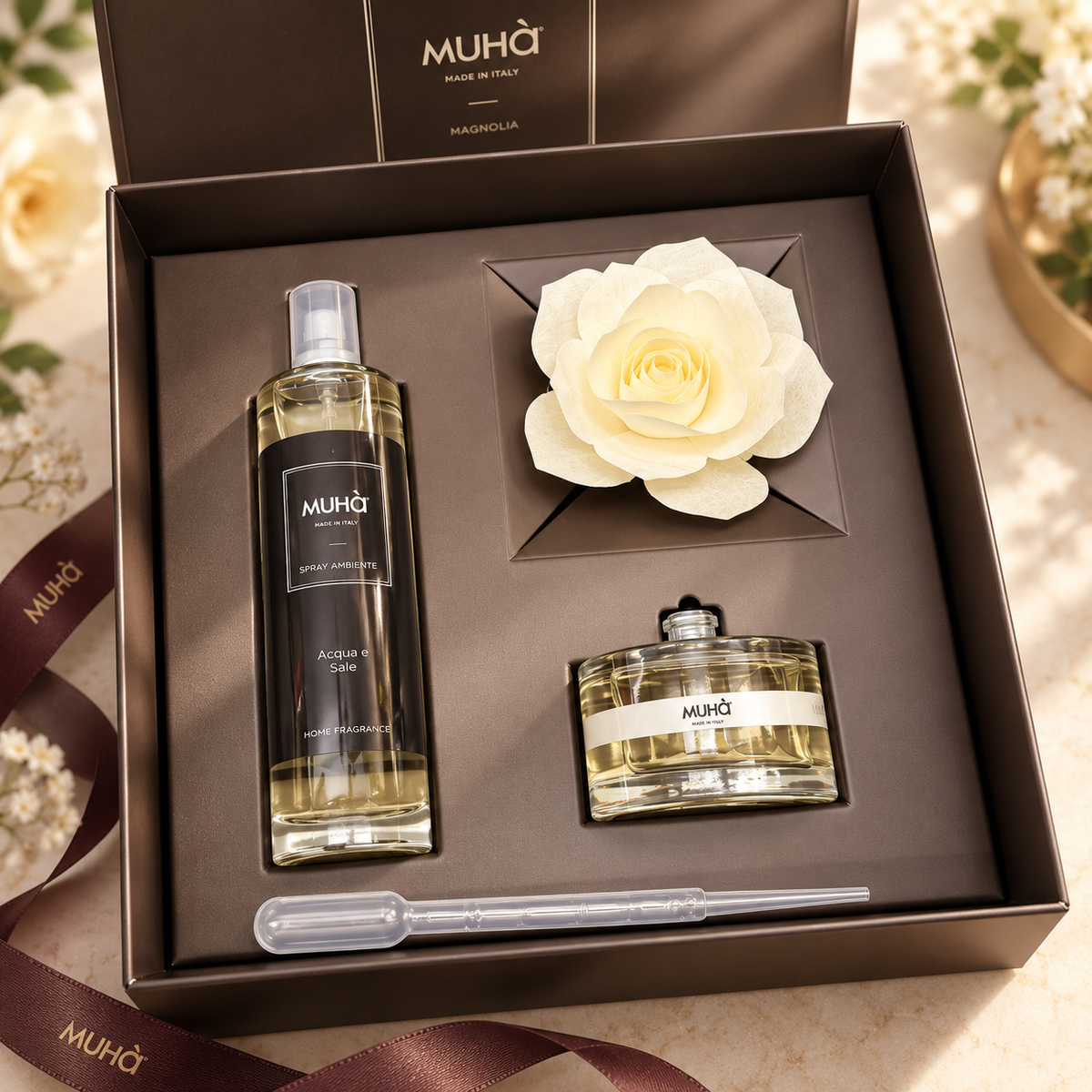 Muhà giftbox Acqua e sale Rose