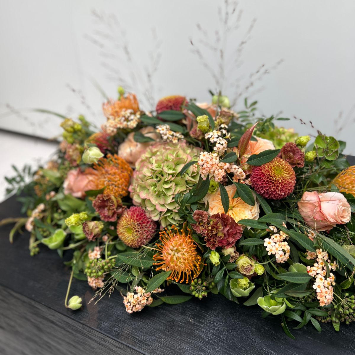 Oval or Elongated Funeral Arrangement - All Saints' Day