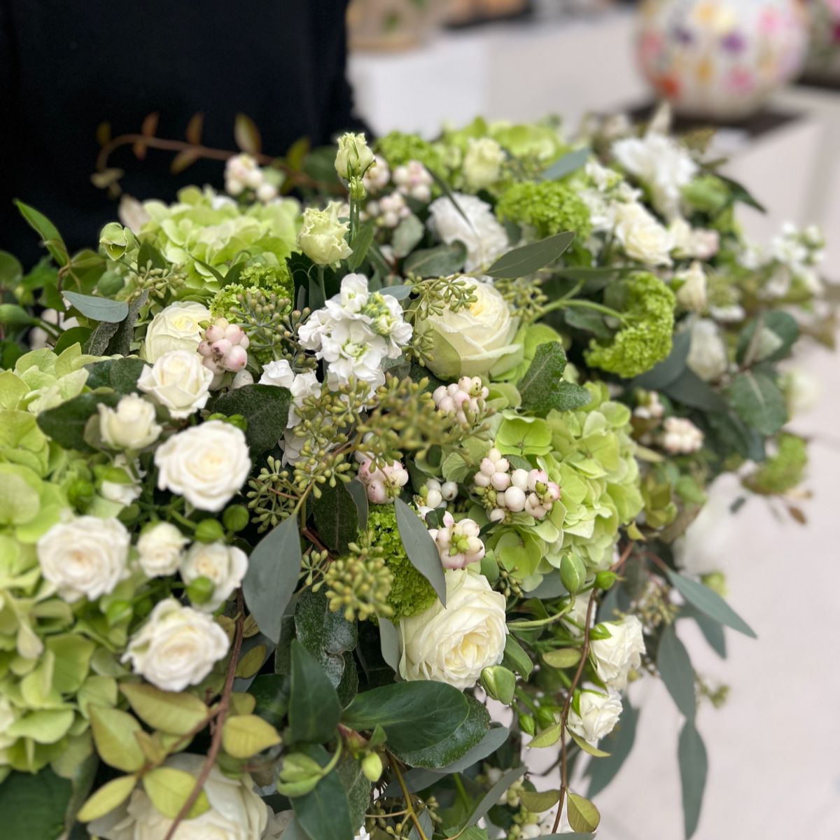 Oval or Elongated Funeral Arrangement - All Saints' Day