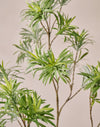 Silk-ka Zijden plant - bladtak Podocarpus donker groen 89cm