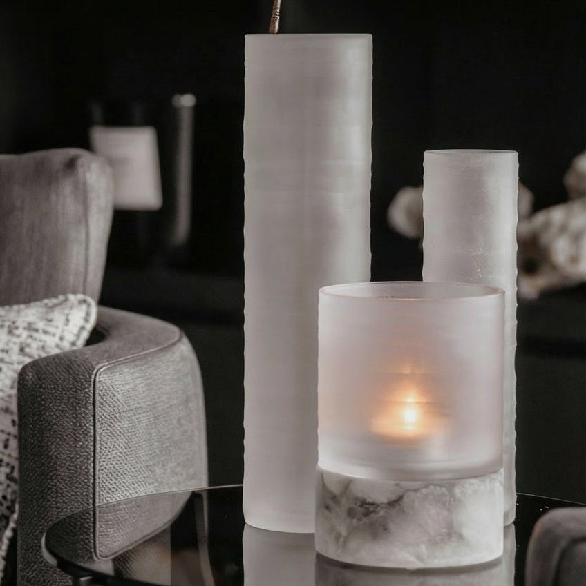 RAF DELUXE Hurricane Lamp Kalle Frosted White - Small