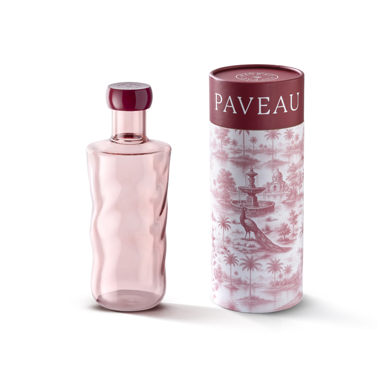 Paveau Colorful Swirl Water Bottle Medium - Silt (Bordeaux)