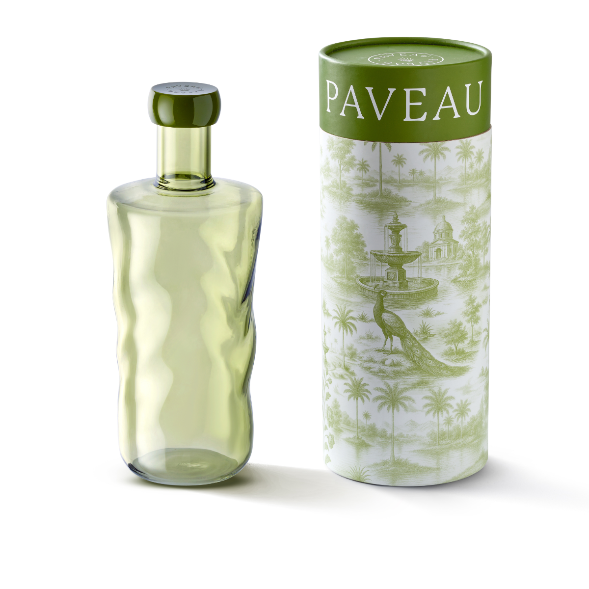 Paveau Colorful Swirl water bottle large - Moss (Green)
