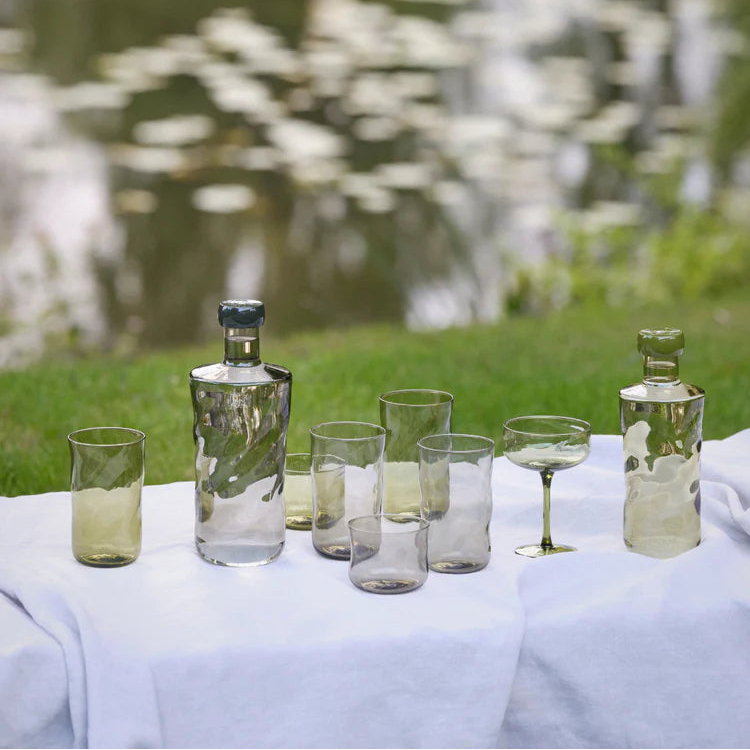 Paveau Kleurrijke Swirl waterglas Set van 2 - Mist