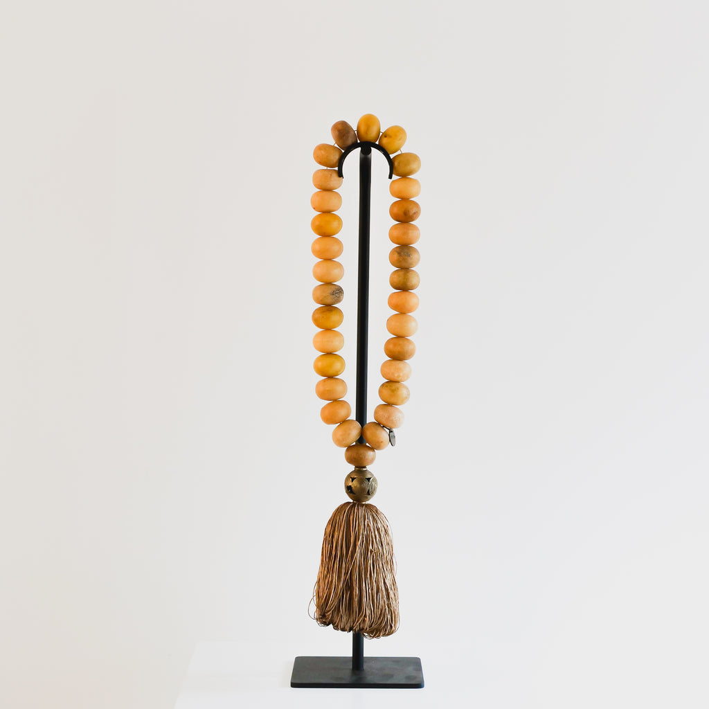 Studio Julia Atlas - Fulani Amber, Bronze Anchor & Silk Tassel - Large