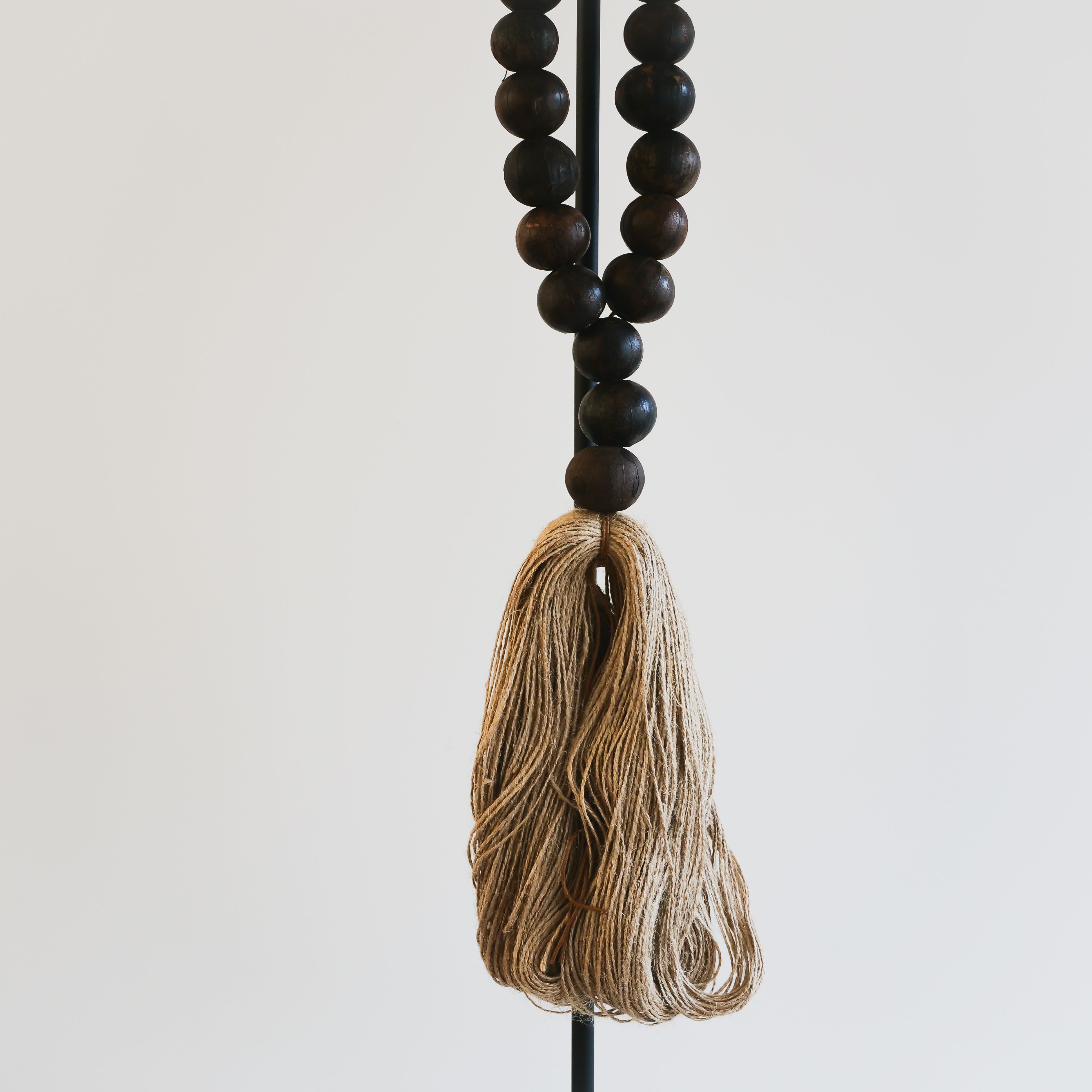 Studio Julia Atlas - Smoked Zimbabwe, Bronze Church Bell & Paper Tassel