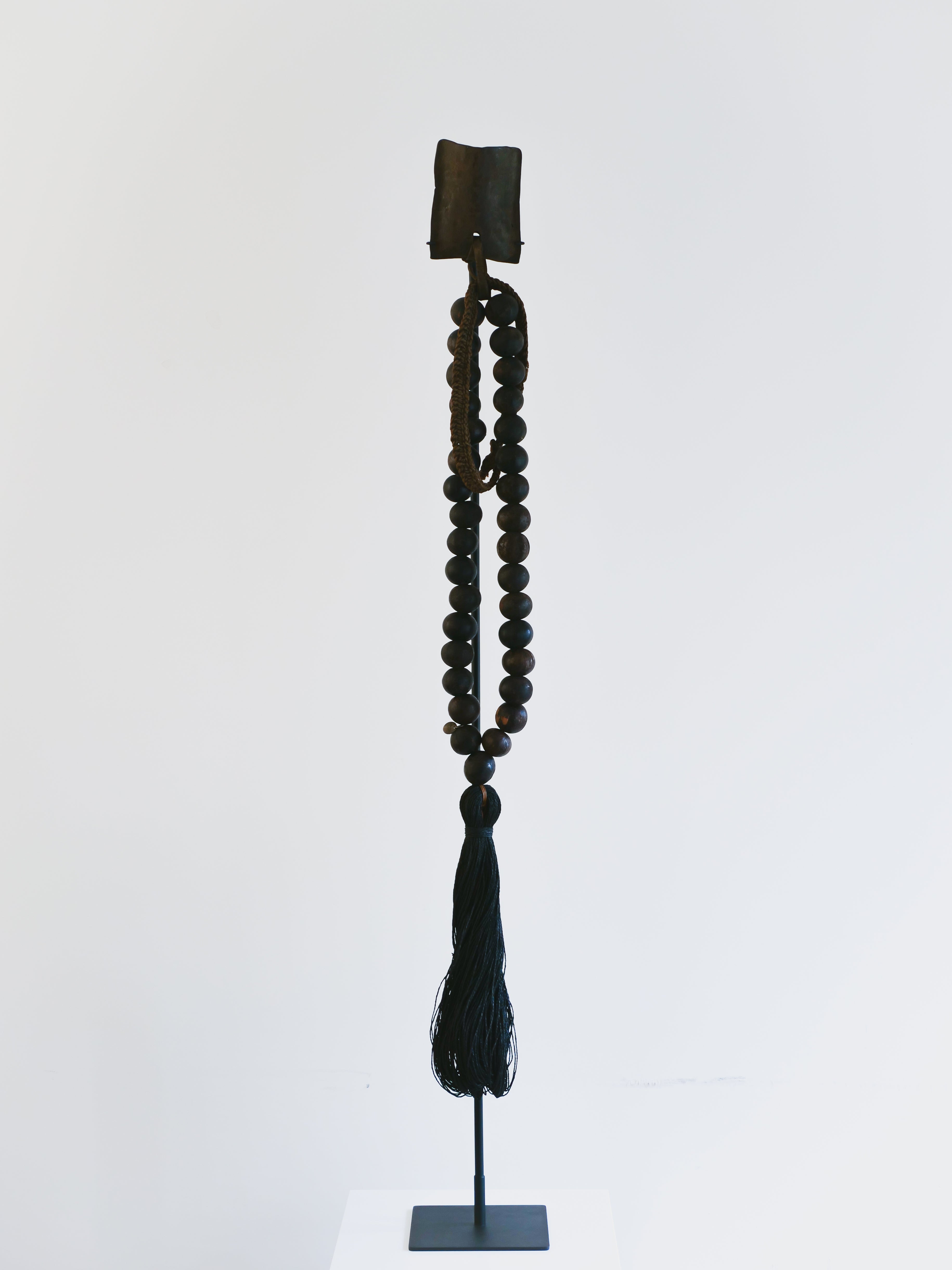Studio Julia Atlas - Smoked Zimbabwe, Iron Cow Bell & Paper Tassel