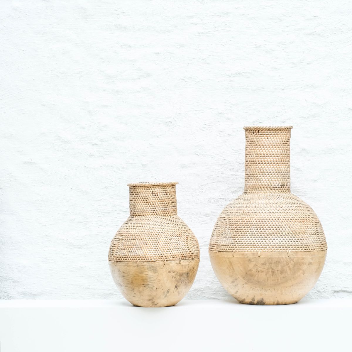 Storage Wide spherical basket Natural