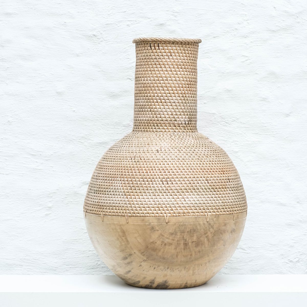 Storage Wide spherical basket Natural