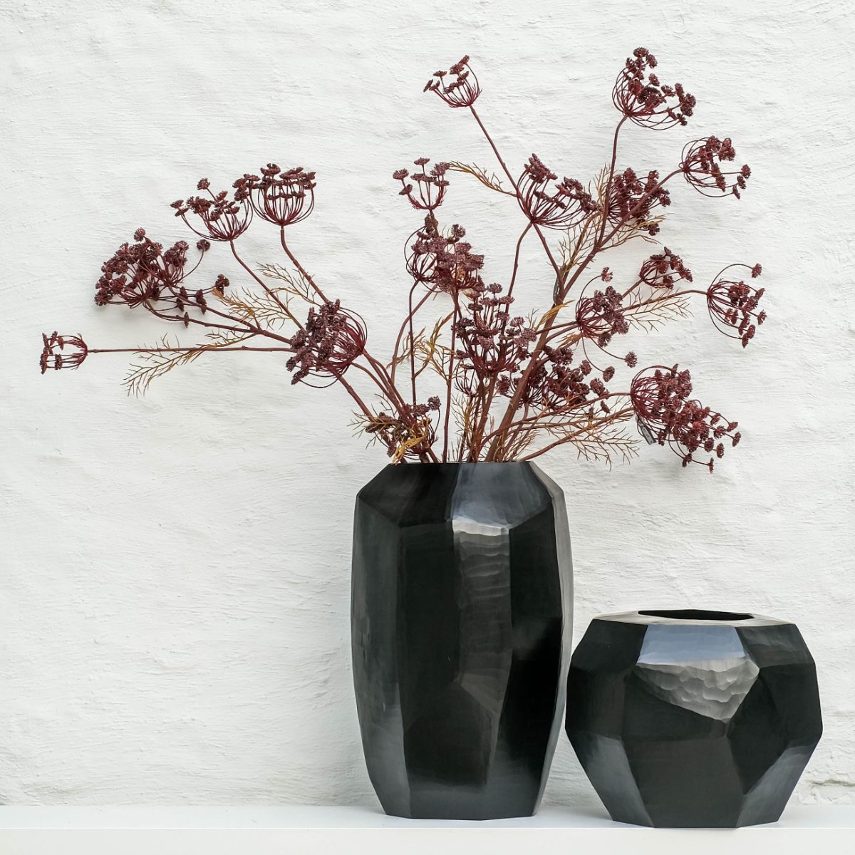 GUAXS Vase Cubistic Black - Tall