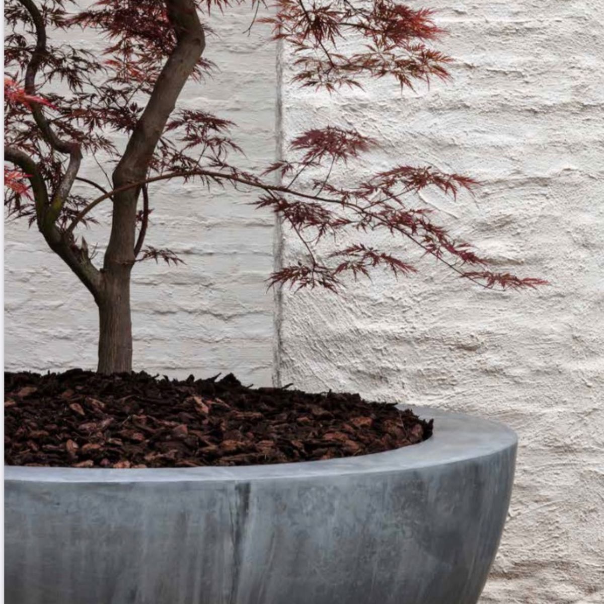 Domani Zinc Pot Half Bowl