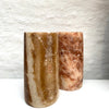 Alabaster Theelichthouder Cylinder Large - Amber