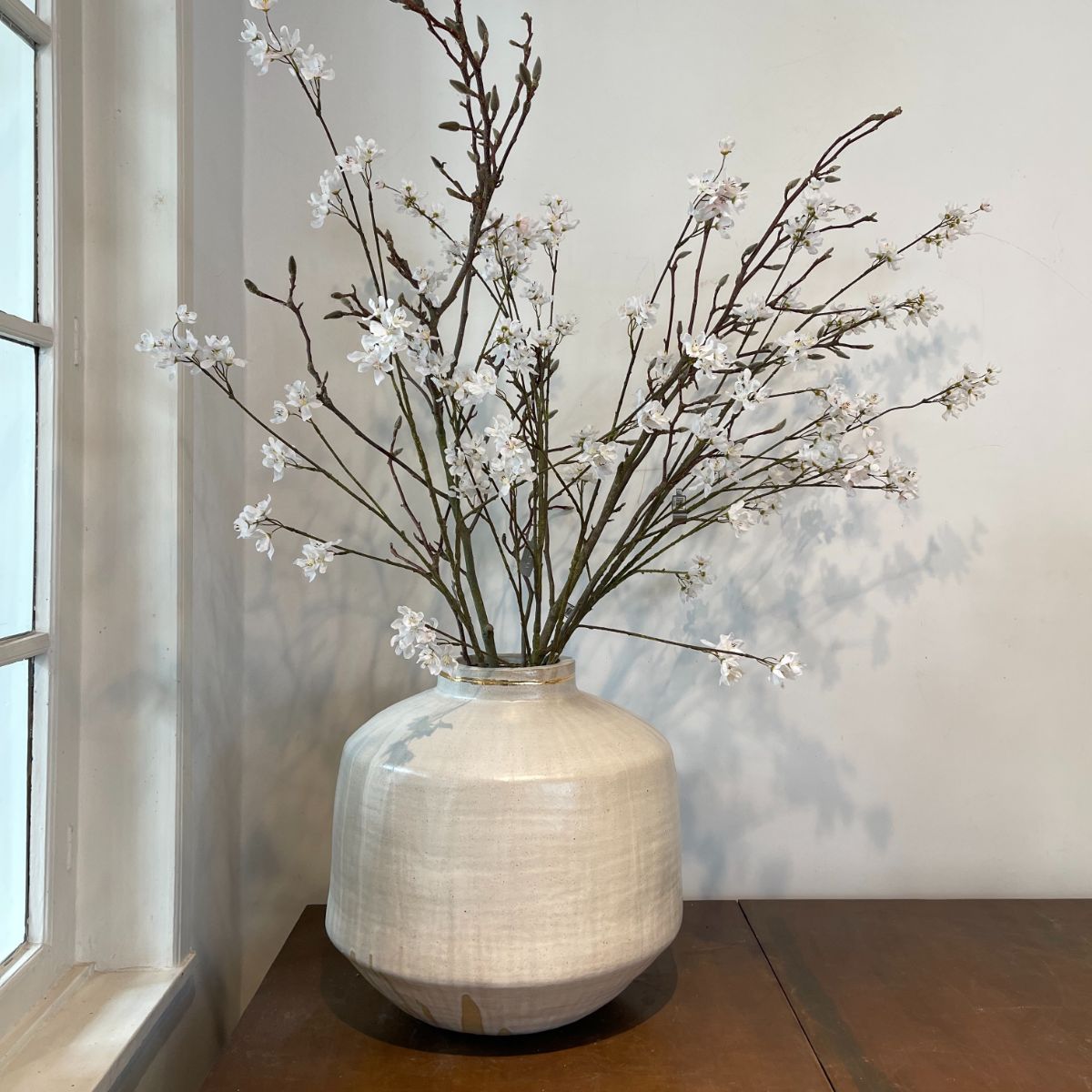 Bumblebee Vase XL - White/Gold