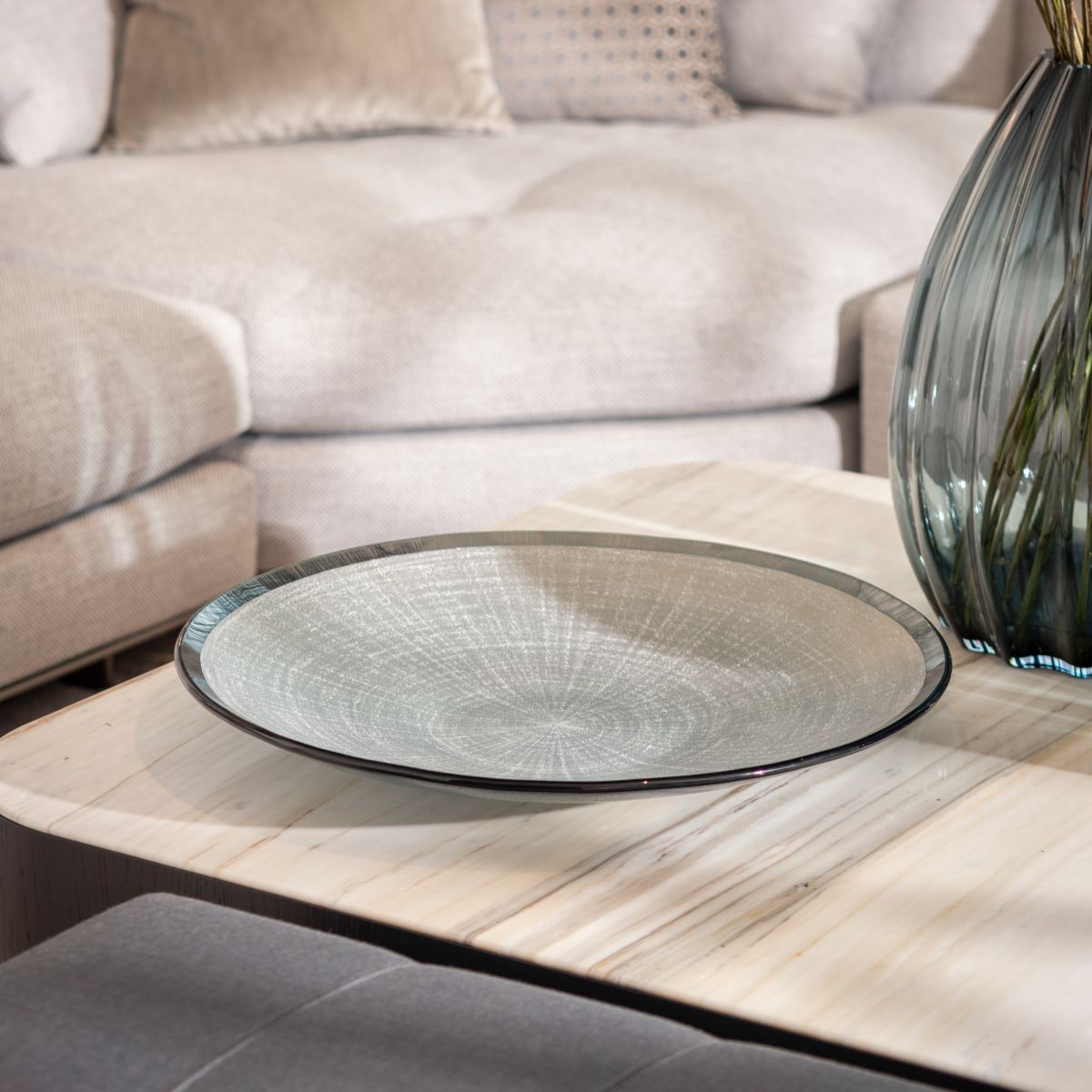Regina Medeiros shallow glass bowl Fruteira Rasa