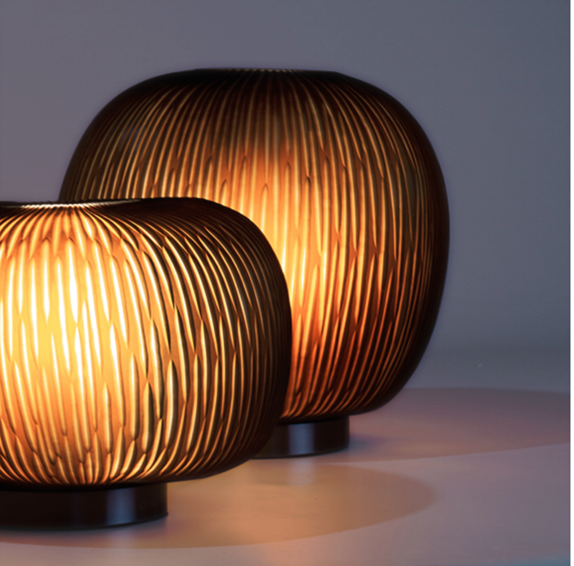 Guaxs Table Lamp Erbse 2 - Butter/brown