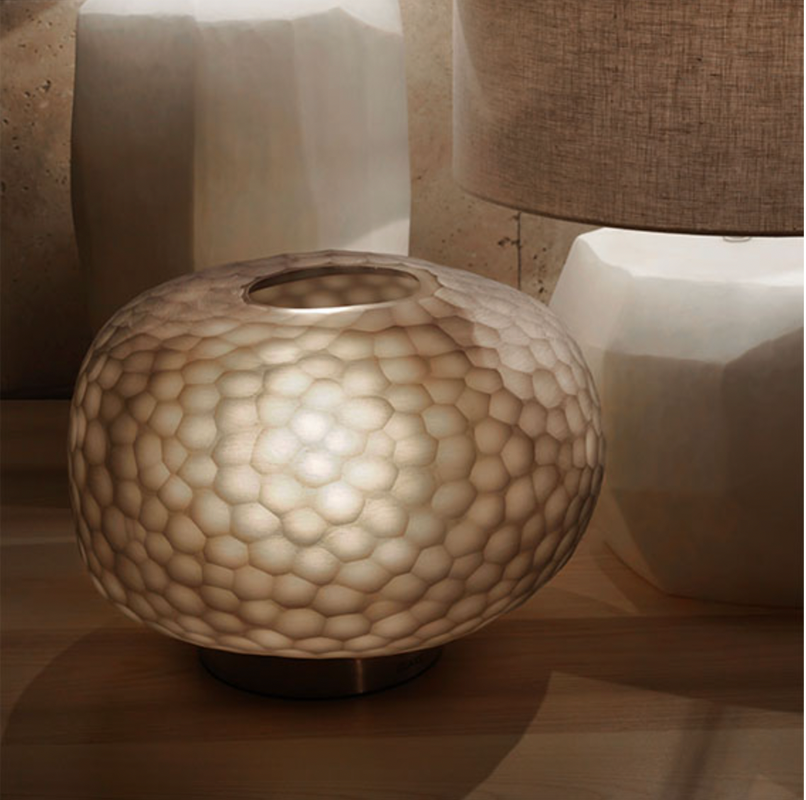 Guaxs Table Lamp Erbse - Clear/Smokegrey