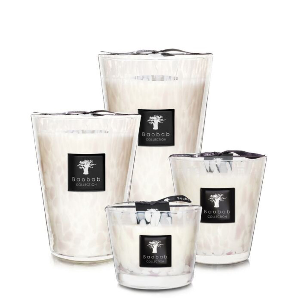 Baobab Scented Candle - White Pearls